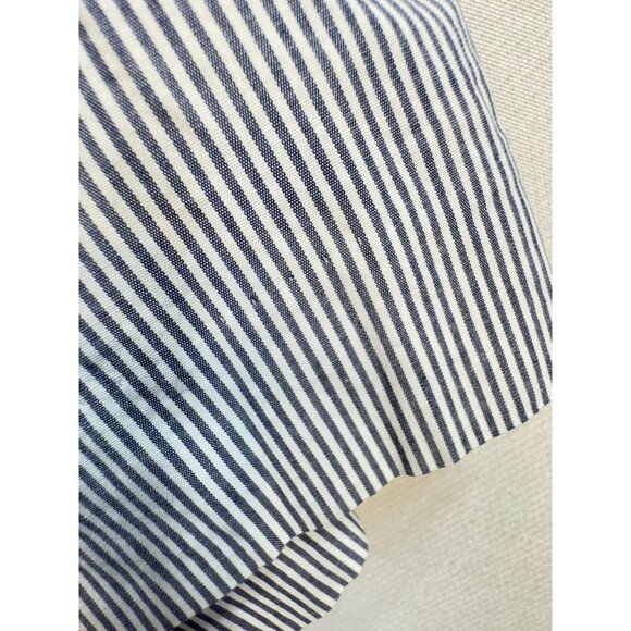 J. Crew Women's Casual Shorts Lightweight Summer Stripe Cotton Size 2 Blue White - Picture 4 of 12